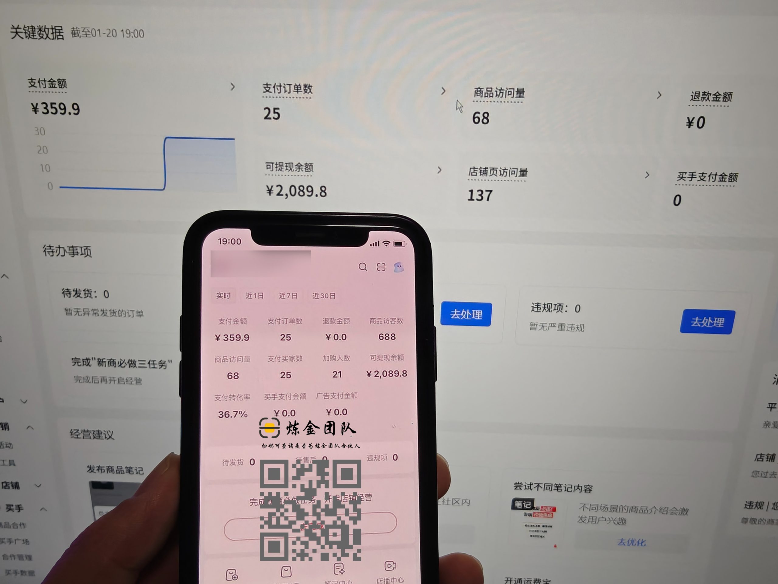 小红书虚拟今日收益350➕-炼金团队